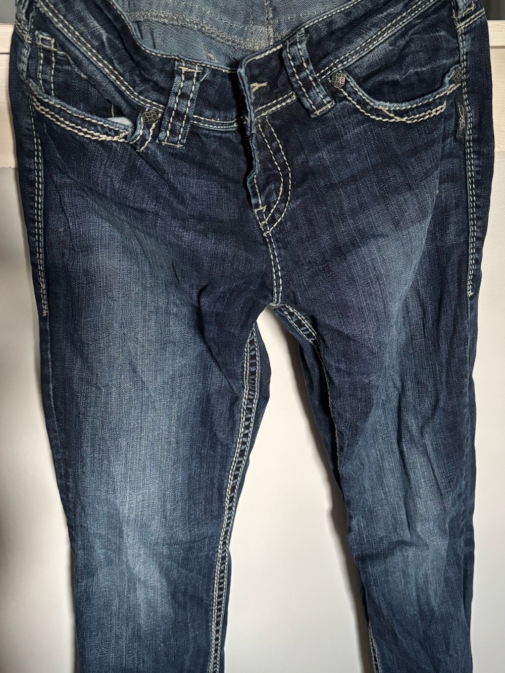 Women's Dark Blue Silver Jeans